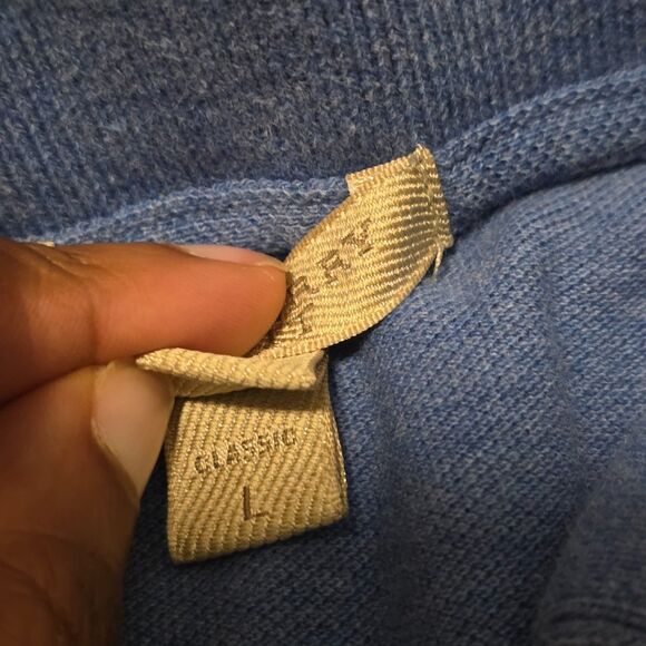 Burberry Brit Preppy Polo Blue 100% Cotton Classic L - Picture 5 of 7